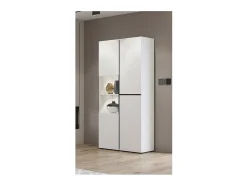 Vitrina alta 2 puertas colección HAVANA con LED integrado. Colores blanco y negro.