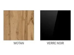 VITRINA baja TINO + LED. Mueble decorativo estilo escandinavo, diseño para tu salón.