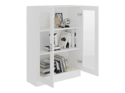 Vitrina Blanca 82,5x30,5x115 cm Madera de ingeniería