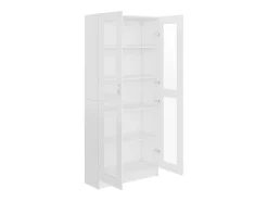 Vitrina Blanca 82,5x30,5x185,5 cm Madera de ingeniería