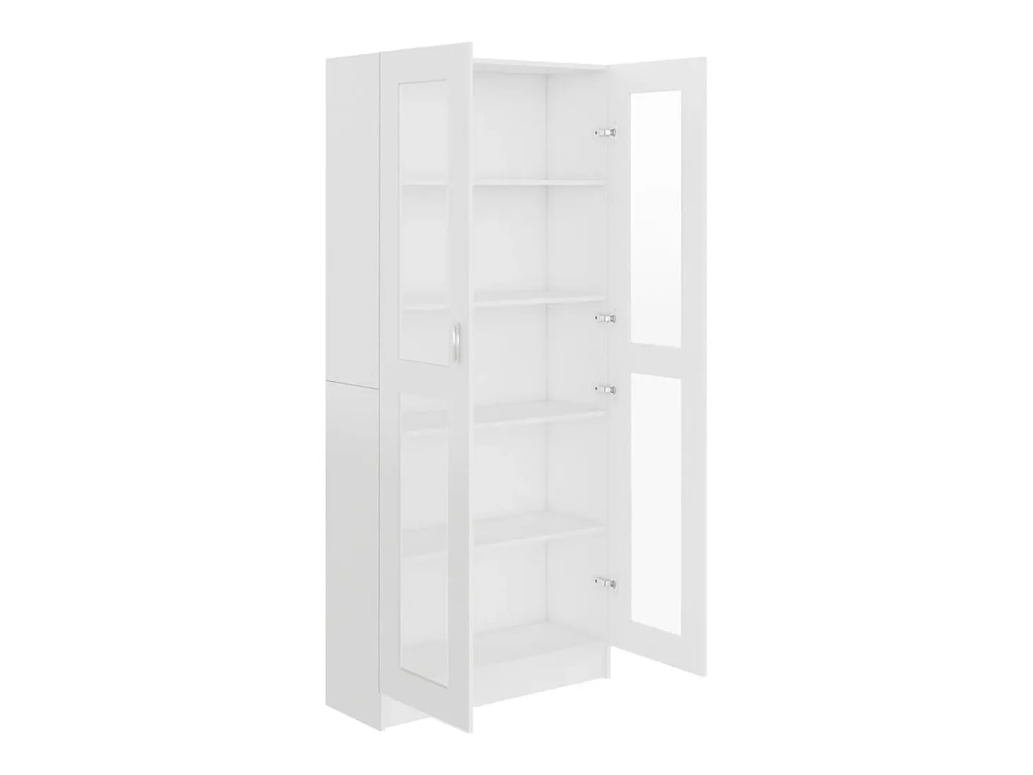 Vitrina Blanca 82,5x30,5x185,5 cm Madera de ingeniería