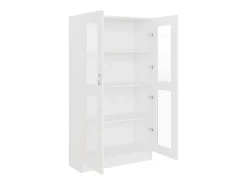 Vitrina Blanca 82,5x30,5x150 cm Madera de ingeniería