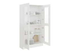 Vitrina Blanca 82,5x30,5x150 cm Madera de ingeniería
