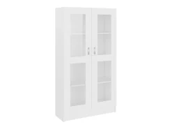 Vitrina Blanca 82,5x30,5x150 cm Madera de ingeniería