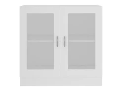 Vitrina Blanca 82,5x30,5x80 cm Madera de ingeniería