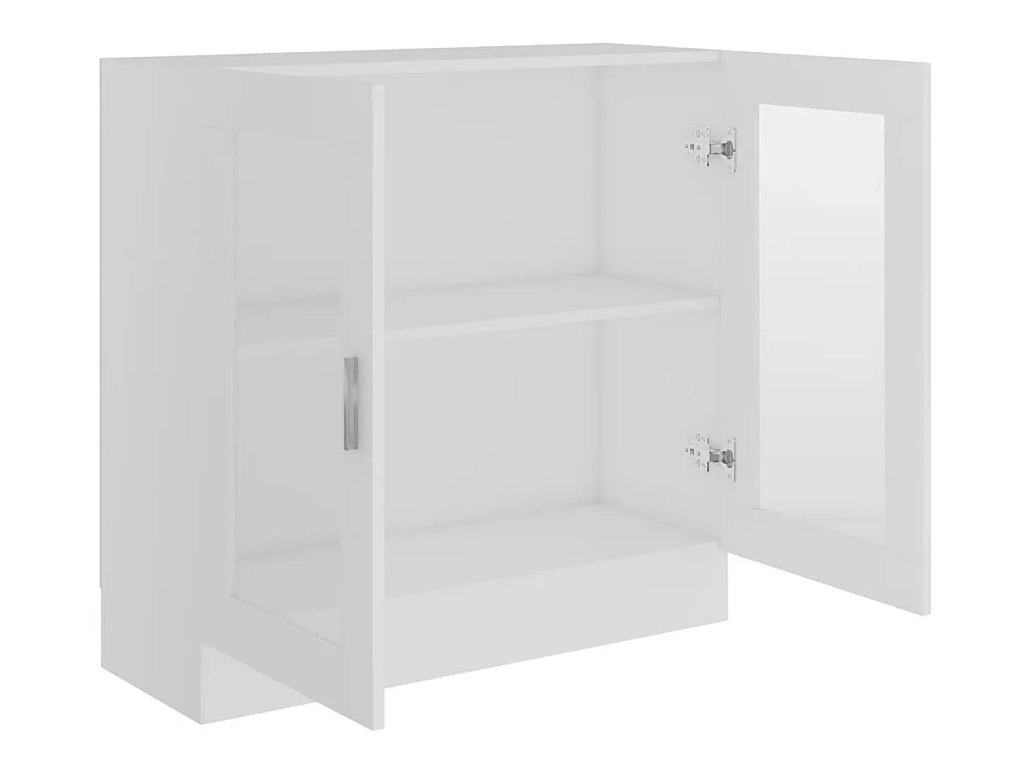 Vitrina Blanca 82,5x30,5x80 cm Madera de ingeniería