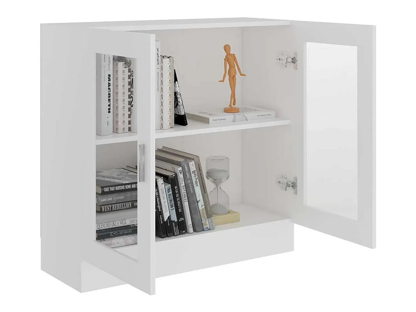 Vitrina Blanca 82,5x30,5x80 cm Madera de ingeniería
