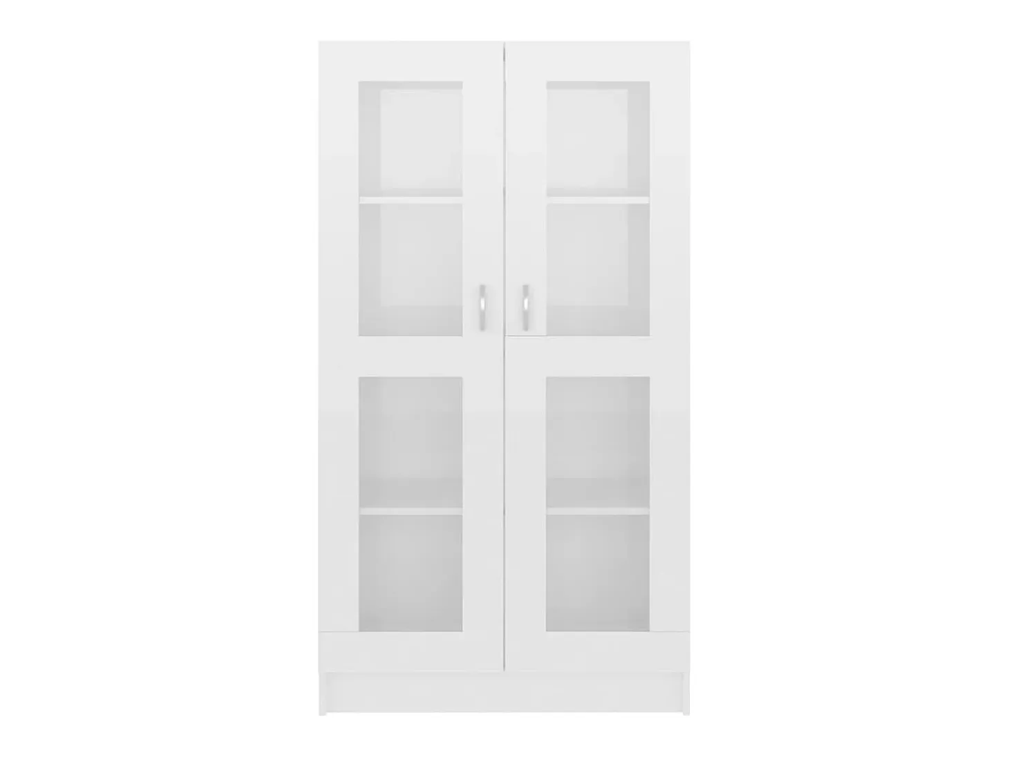 Vitrina Blanco brillo 82,5x30,5x150 cm Madera de ingeniería