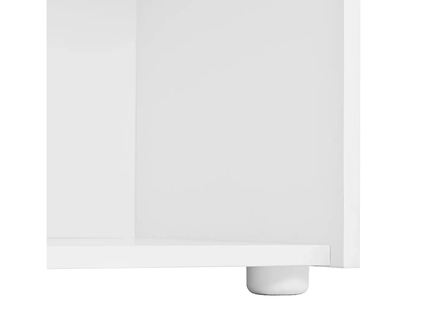 Vitrina con iluminación LED y 2 puertas - Para salón, despacho y cocina - Blanco y natural 50 x 40 x 179 cm