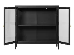 Vitrina Dalby, Negro, 35x80x80 cm, Kendra Home