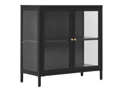 Vitrina Dalby, Negro, 35x80x80 cm, Kendra Home