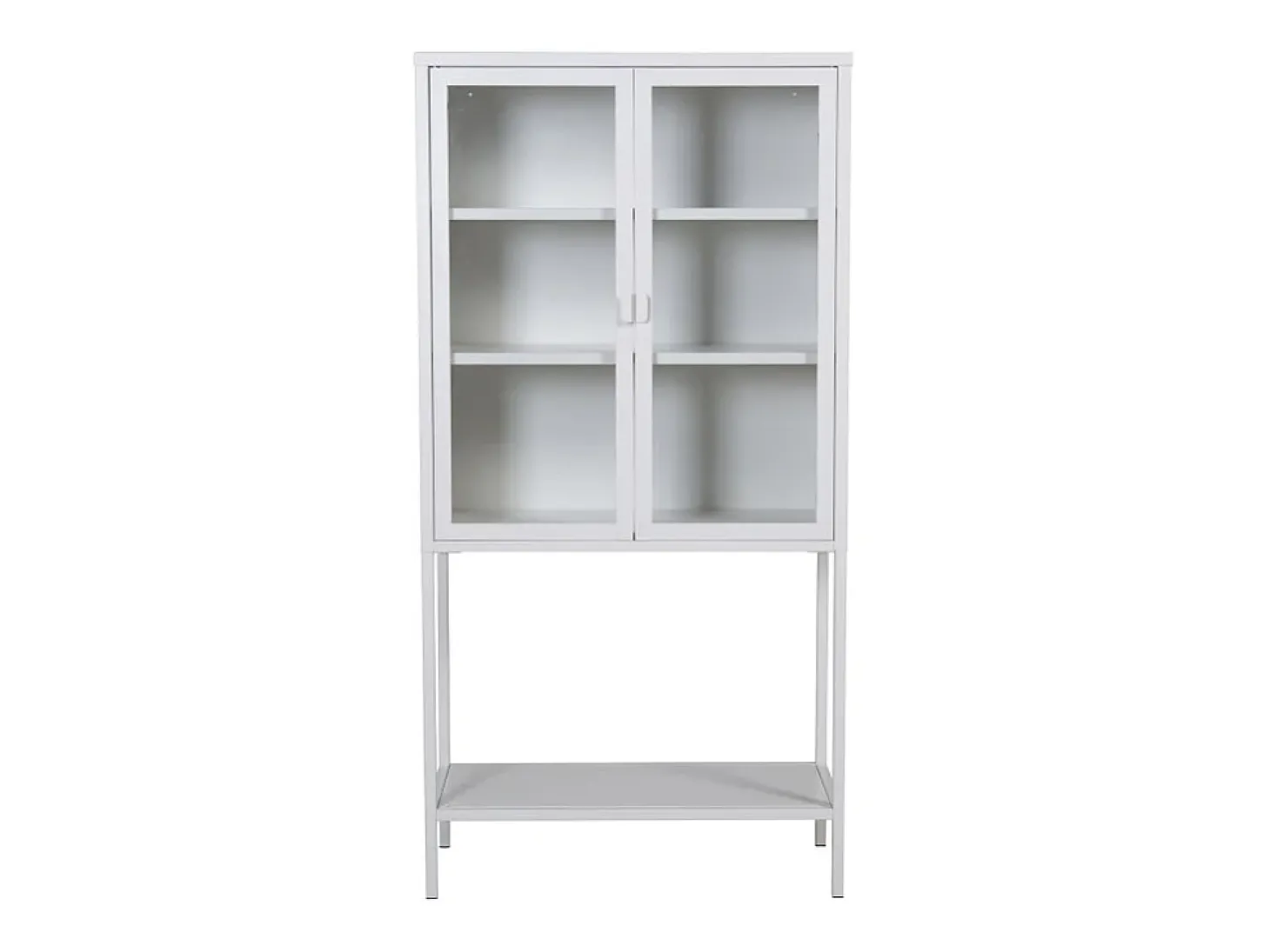 Vitrina de acero de 2 puertas Misha