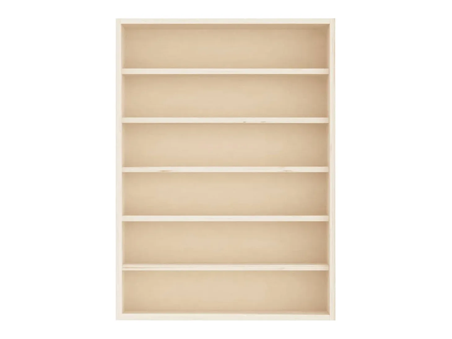 Vitrina de colección de madera con 6 estantes 40x8,5x55 cm