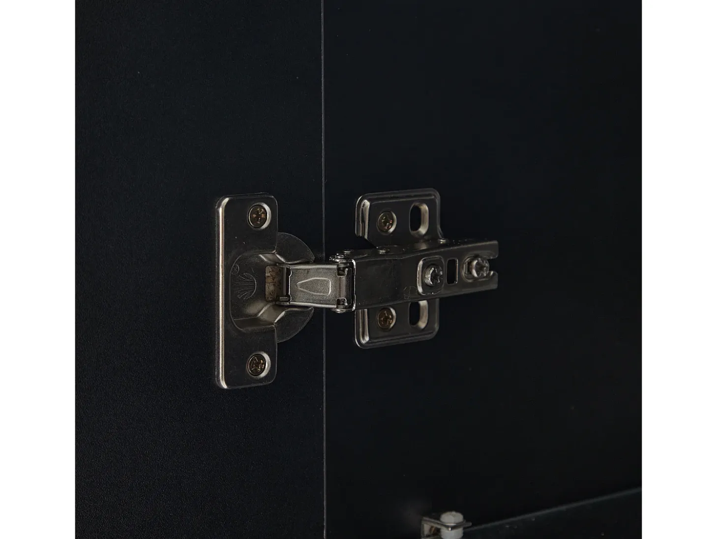 Vitrina de cristal brillante - 60 x 180 x 35 cm - con LED - Vitrina vertical con 3 cajones - MDF - Negro