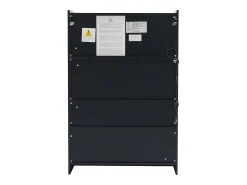 Vitrina de cristal con iluminación LED - Diseño desplegable - Vitrina para colecciones - 35 x 80 x 120 cm, Negra