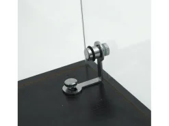 Vitrina de cristal con soporte, LED, 2 puertas con cerradura, 4 compartimentos, para colecciones y decoración
