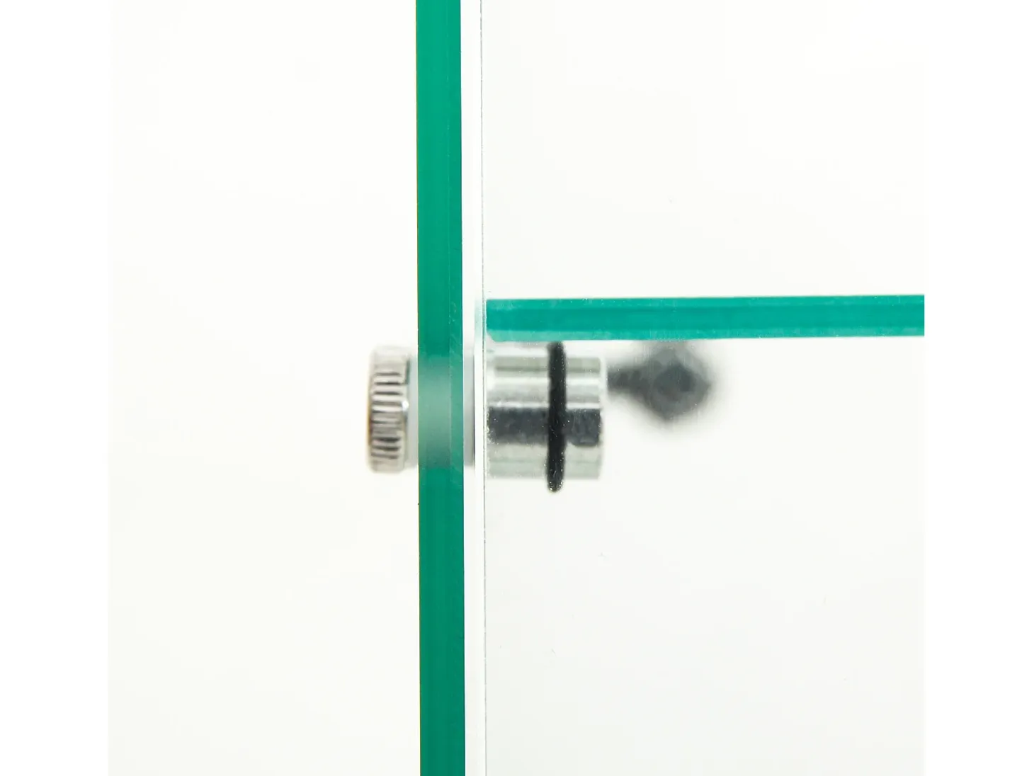 Vitrina de cristal de doble pared, 40*86*36,5 cm, con cerradura antirrobo e iluminación LED, color blanco