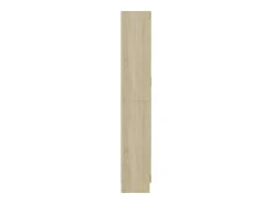 Vitrina de madera contrachapada color roble 82,5x30,5x185,5 cm