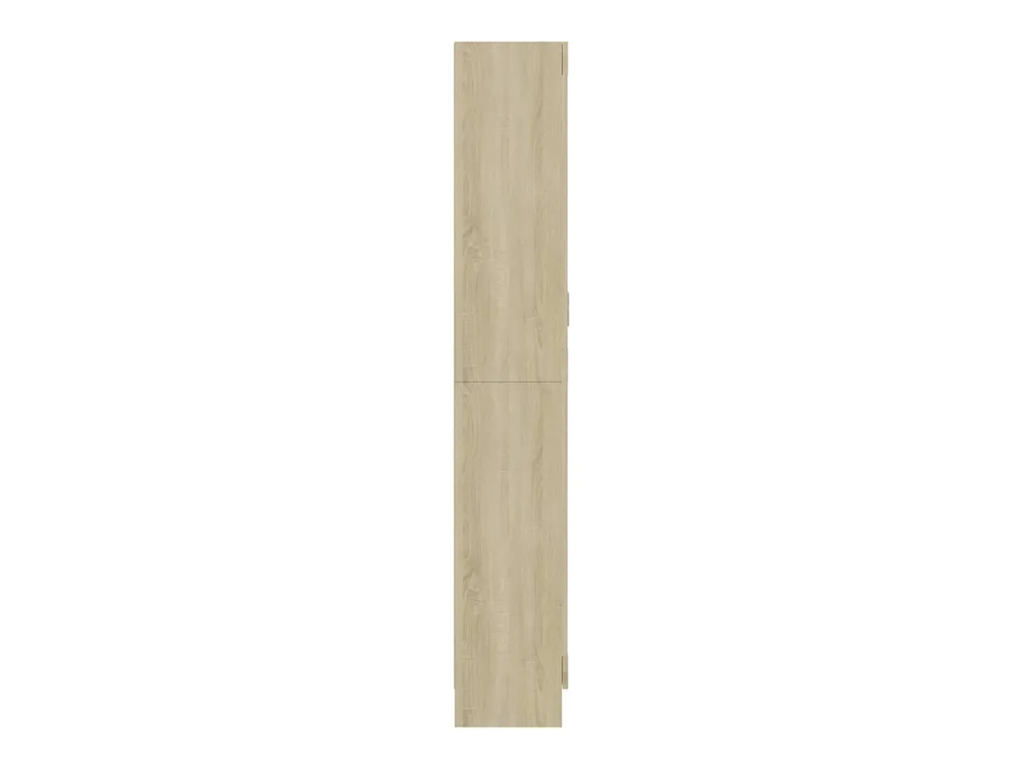 Vitrina de madera contrachapada color roble 82,5x30,5x185,5 cm