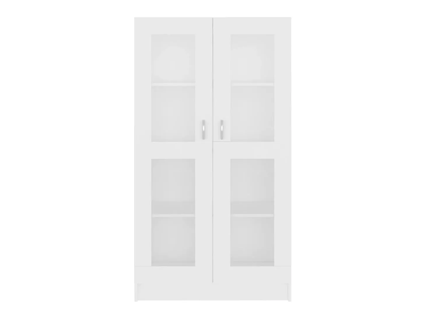 Vitrina de madera contrachapada blanco 82,5x30,5x150 cm