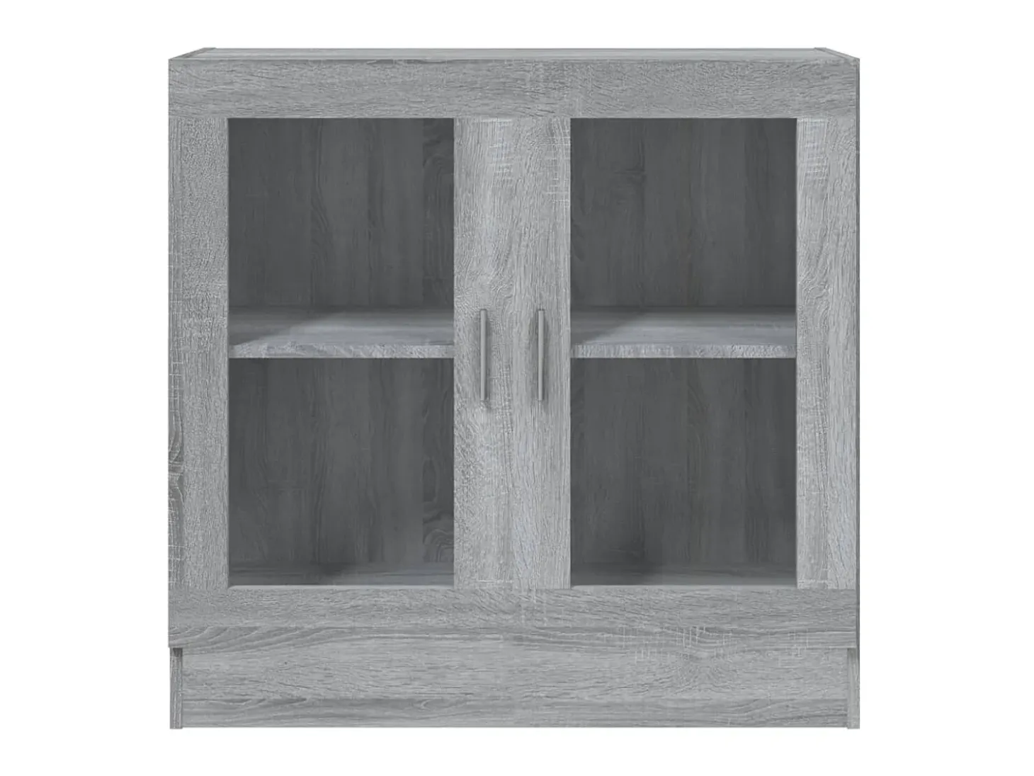 Vitrina de madera contrachapada gris sonoma 82,5x30,5x80 cm ES209144