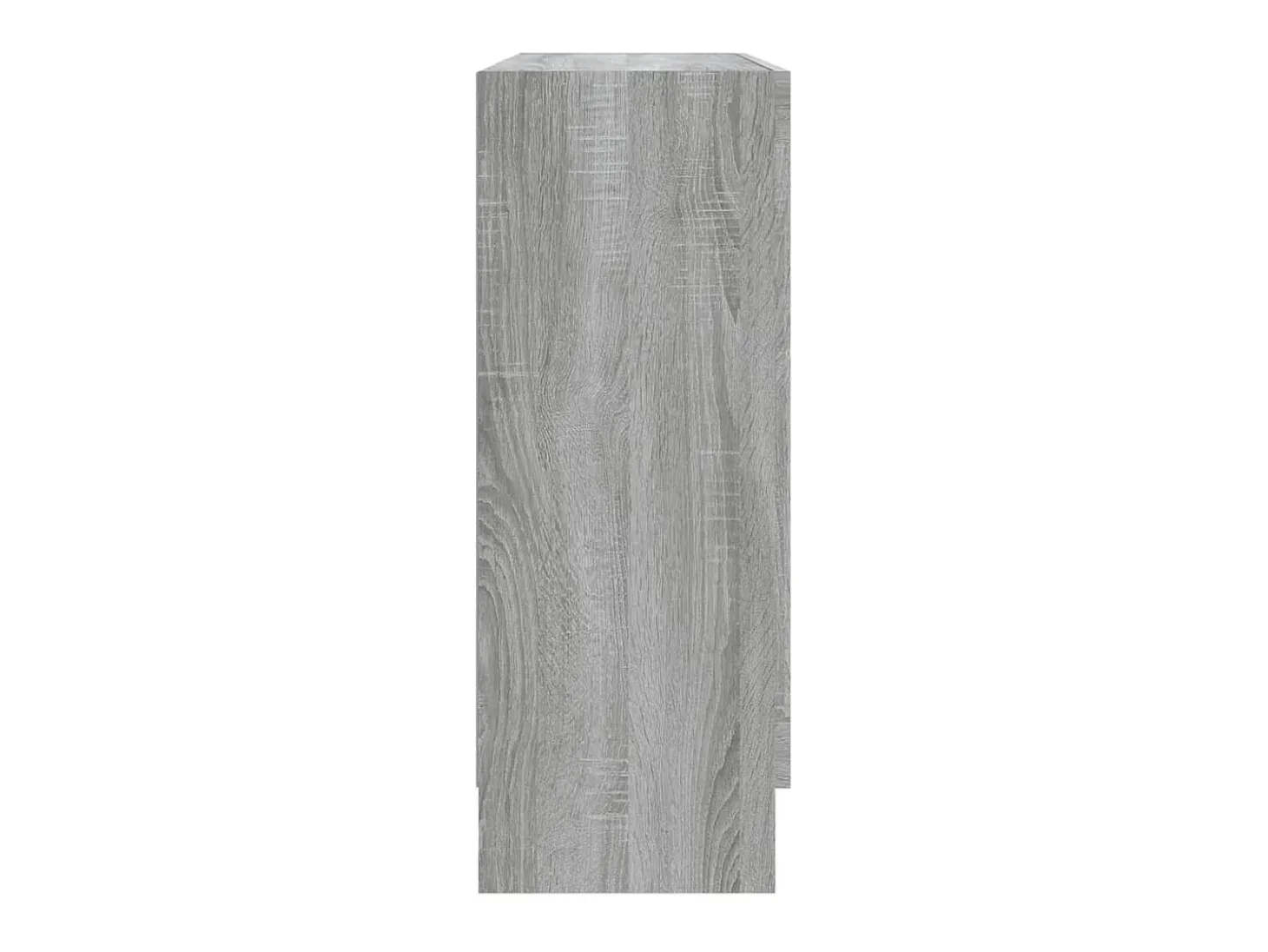 Vitrina de madera contrachapada gris sonoma 82,5x30,5x80 cm ES209144