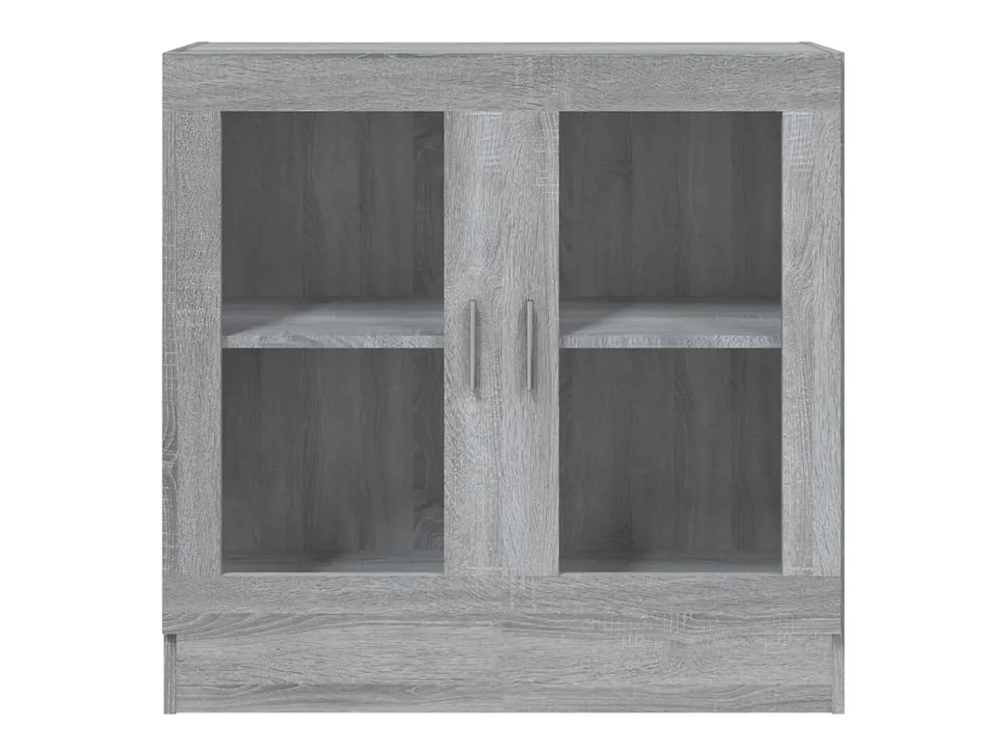 Vitrina de madera contrachapada gris sonoma 82,5x30,5x80 cm