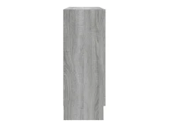 Vitrina de madera contrachapada gris sonoma 82,5x30,5x80 cm