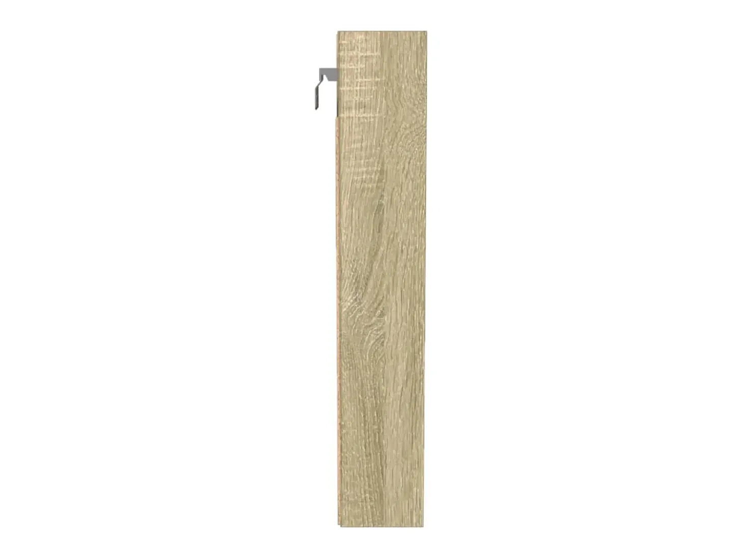 Vitrina de madera de ingeniería roble Sonoma 100x8,5x50 cm ES957024
