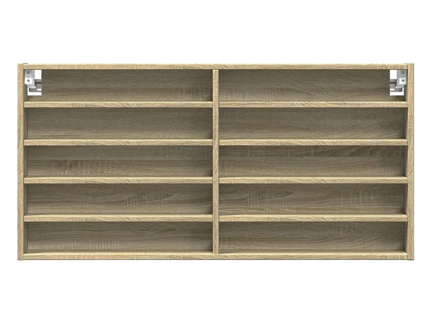 Vitrina de madera de ingeniería roble Sonoma 100x8,5x50 cm ES957024