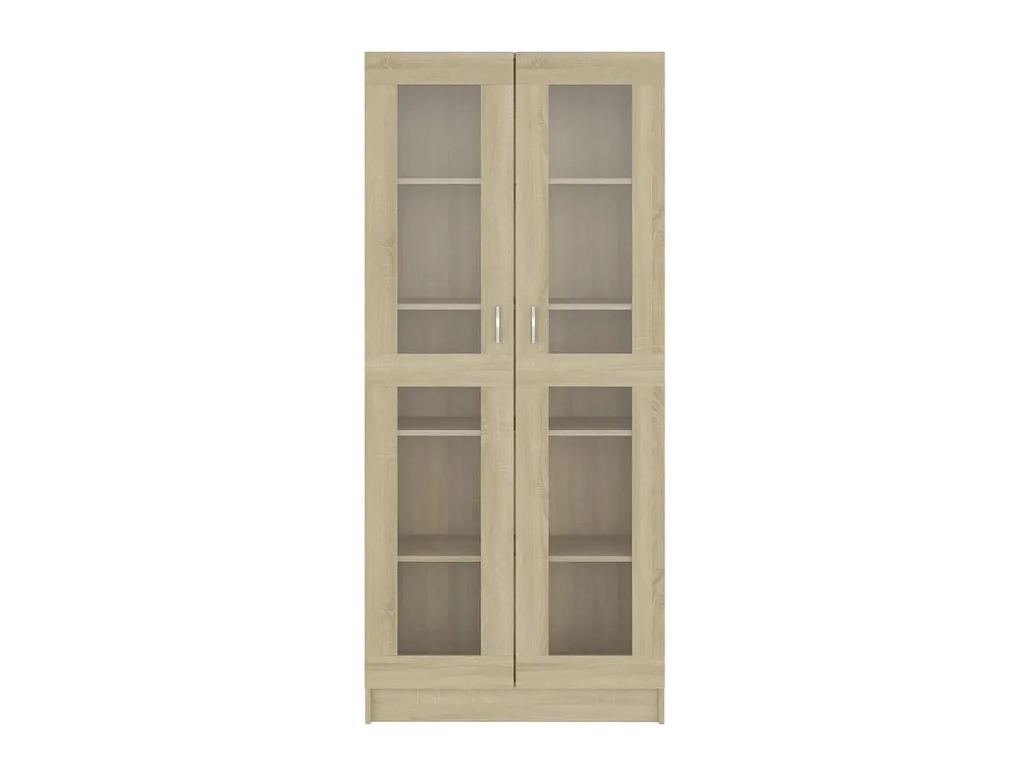 Vitrina de madera de ingeniería roble Sonoma 82,5x30,5x185,5 cm ES141498