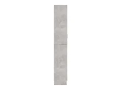 Vitrina de madera de ingeniería gris hormigón 82,5x30,5x185cm