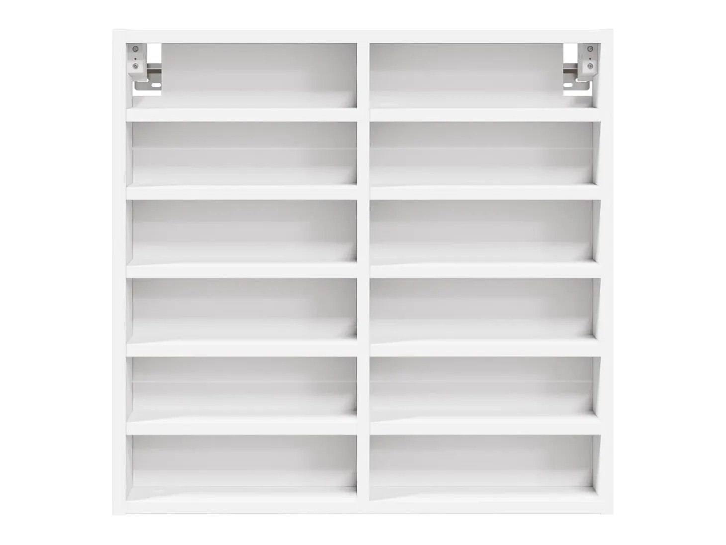 Vitrina de madera ingeniería blanca 60x8,5x58 cm ES174166