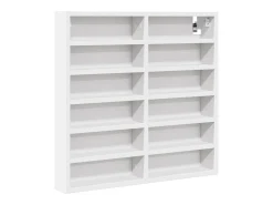 Vitrina de madera ingeniería blanca 60x8,5x58 cm ES174166