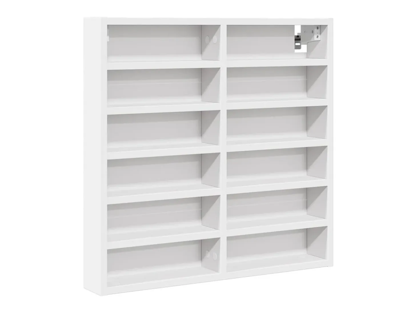 Vitrina de madera ingeniería blanca 60x8,5x58 cm ES174166