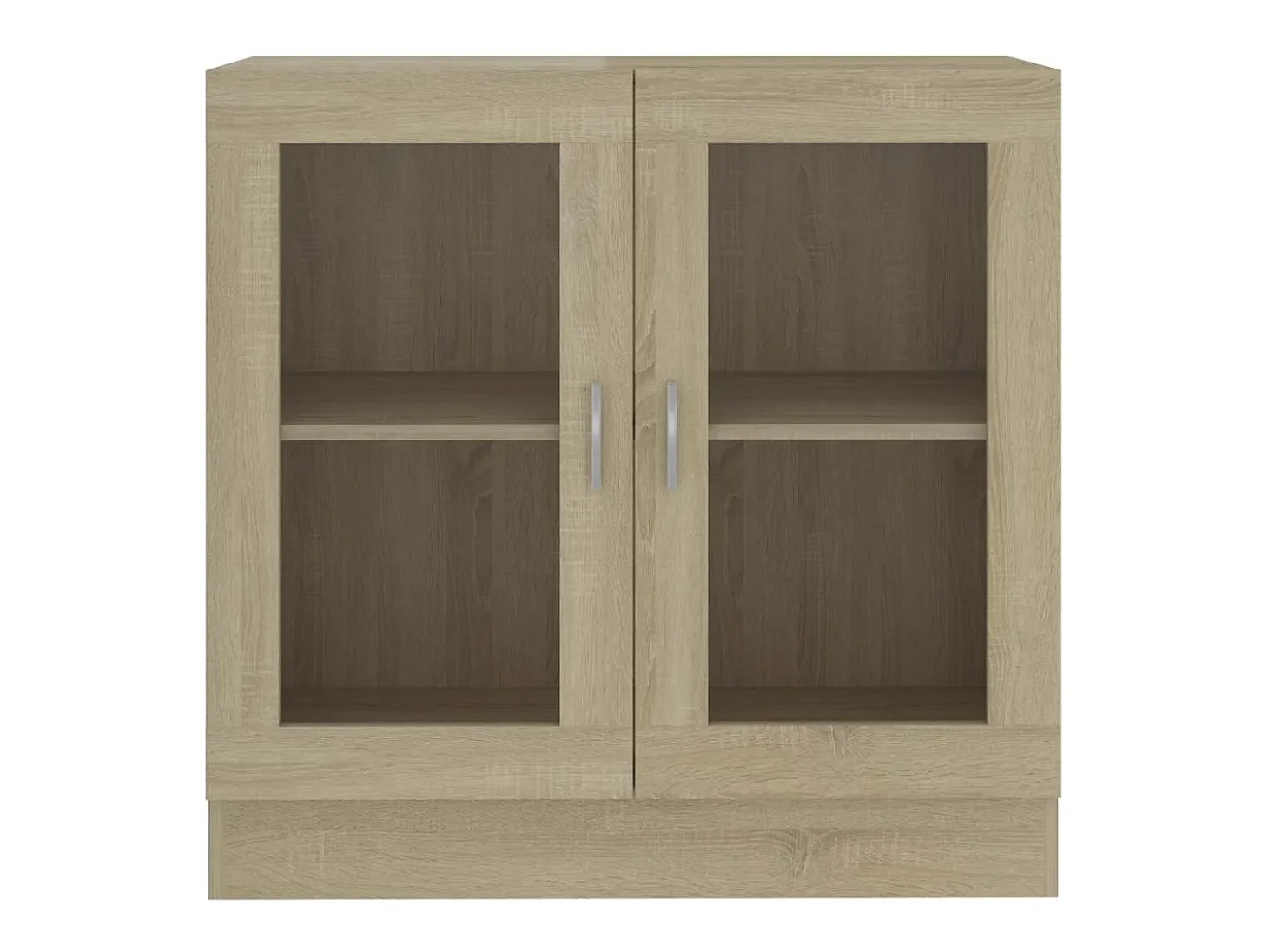 Vitrina de roble Sonoma de 82,5 x 30,5 x 80 cm, madera de ingeniería