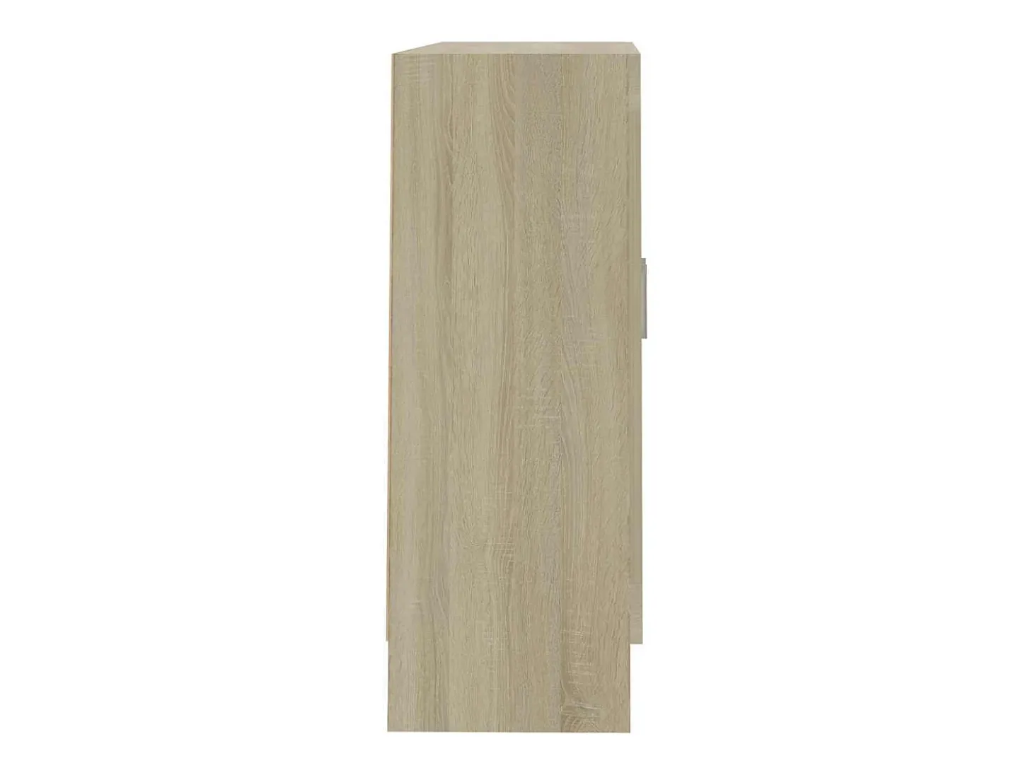 Vitrina de roble Sonoma de 82,5 x 30,5 x 80 cm, madera de ingeniería