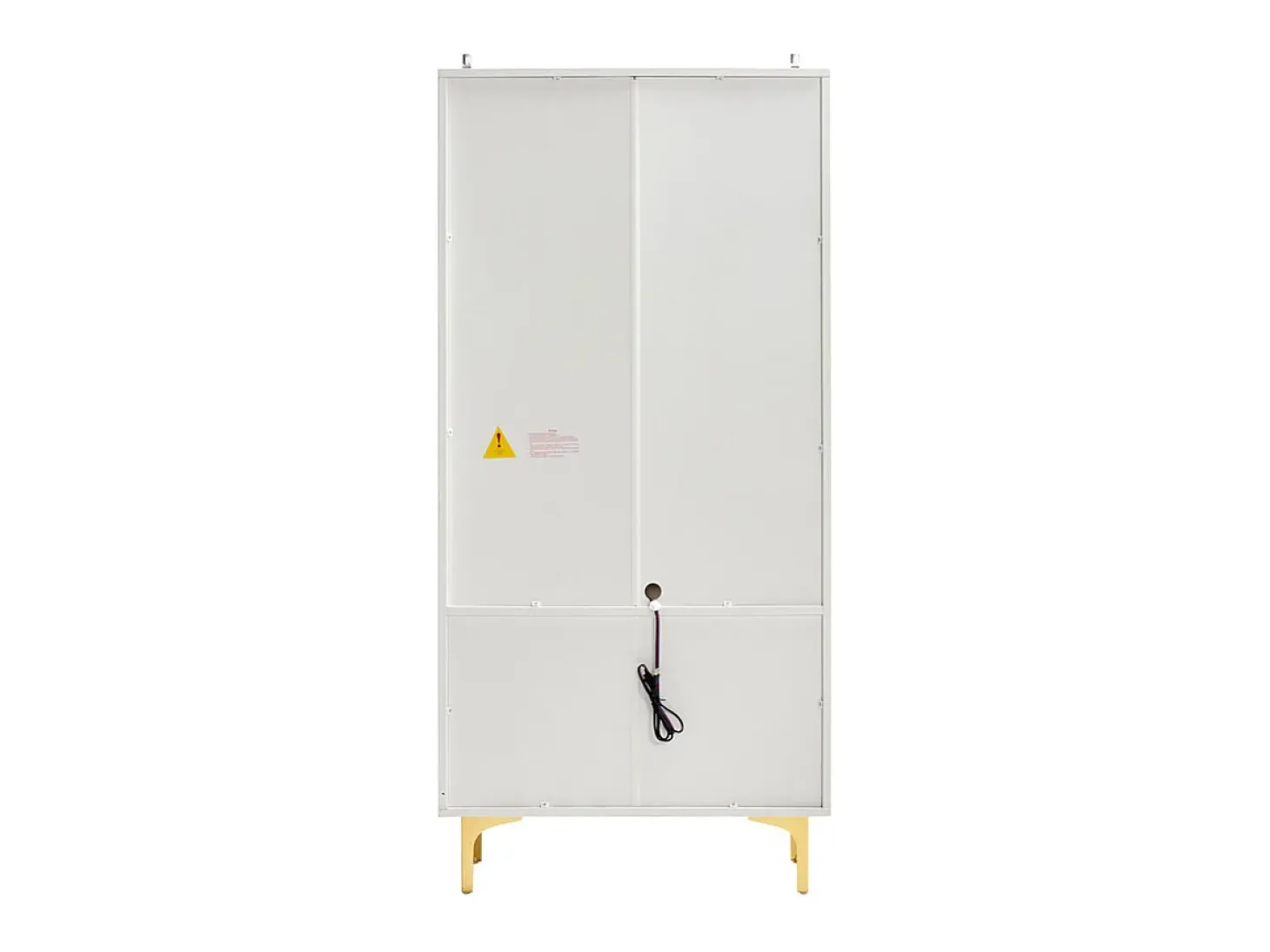 Vitrina de Vidrio 150cm - con LED - 2 Puertas y 2 cajones - estantes móviles - 70x35x150cm
