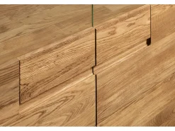 Vitrina Divina madera maciza roble miel 180 cm