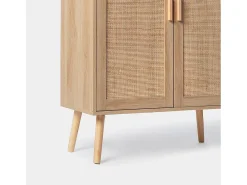 Vitrina doble de Fibra natural Natural 110 x 80- Tahiti
