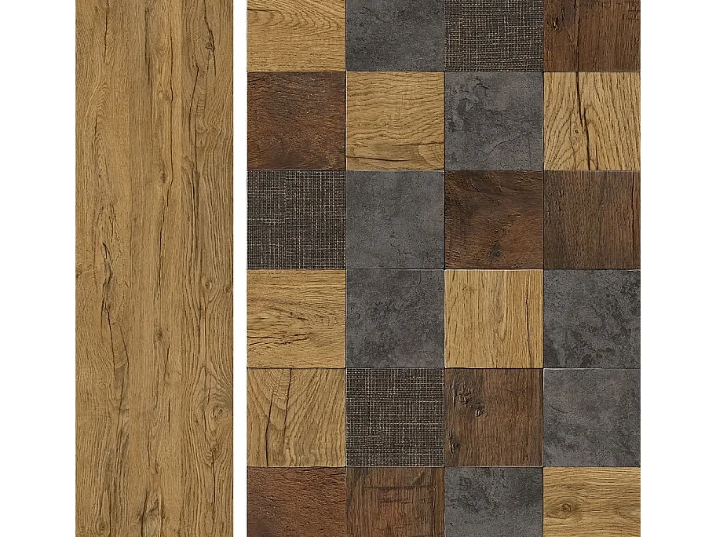 Vitrina estilo madera gris y patchwork 192 cm Parche