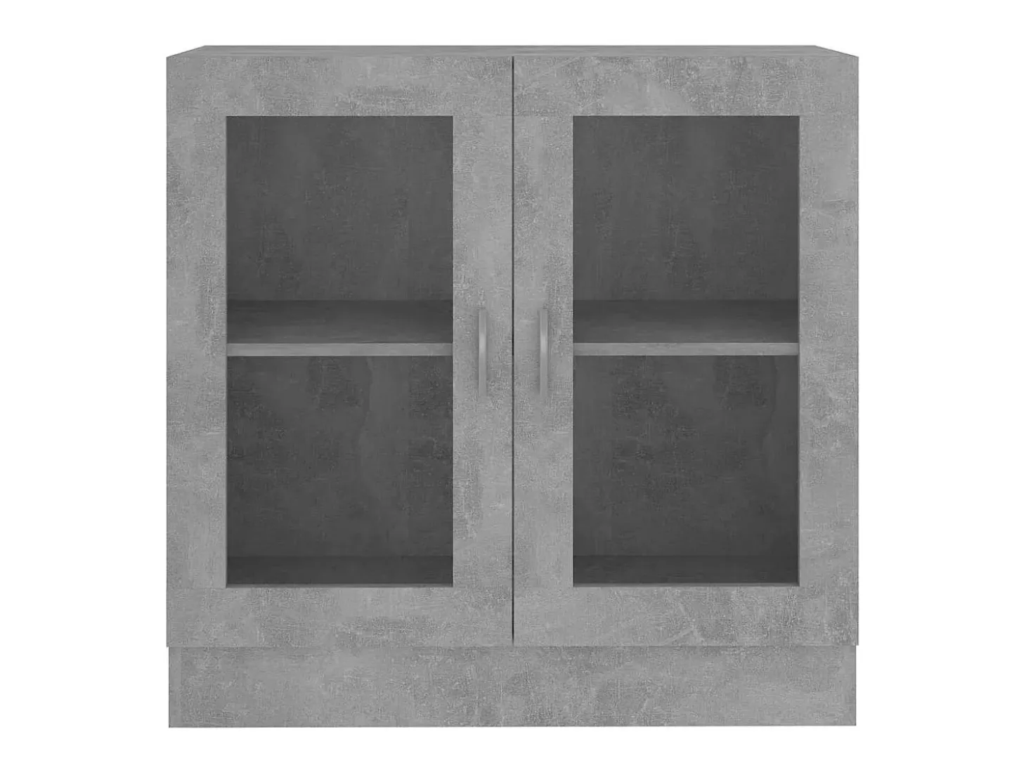 Vitrina gris hormigón 82,5x30,5x80 cm Madera de ingeniería