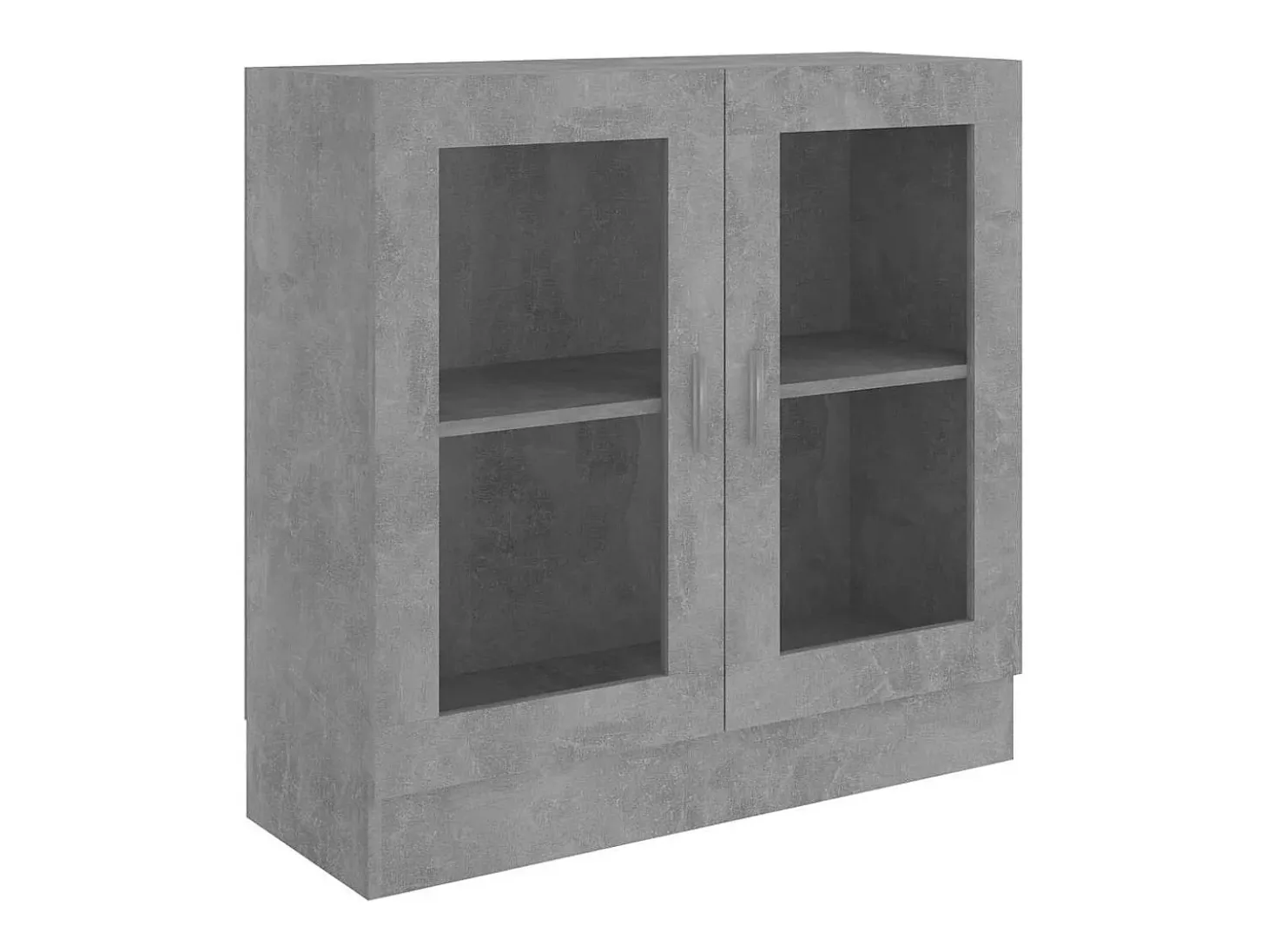 Vitrina gris hormigón 82,5x30,5x80 cm Madera de ingeniería