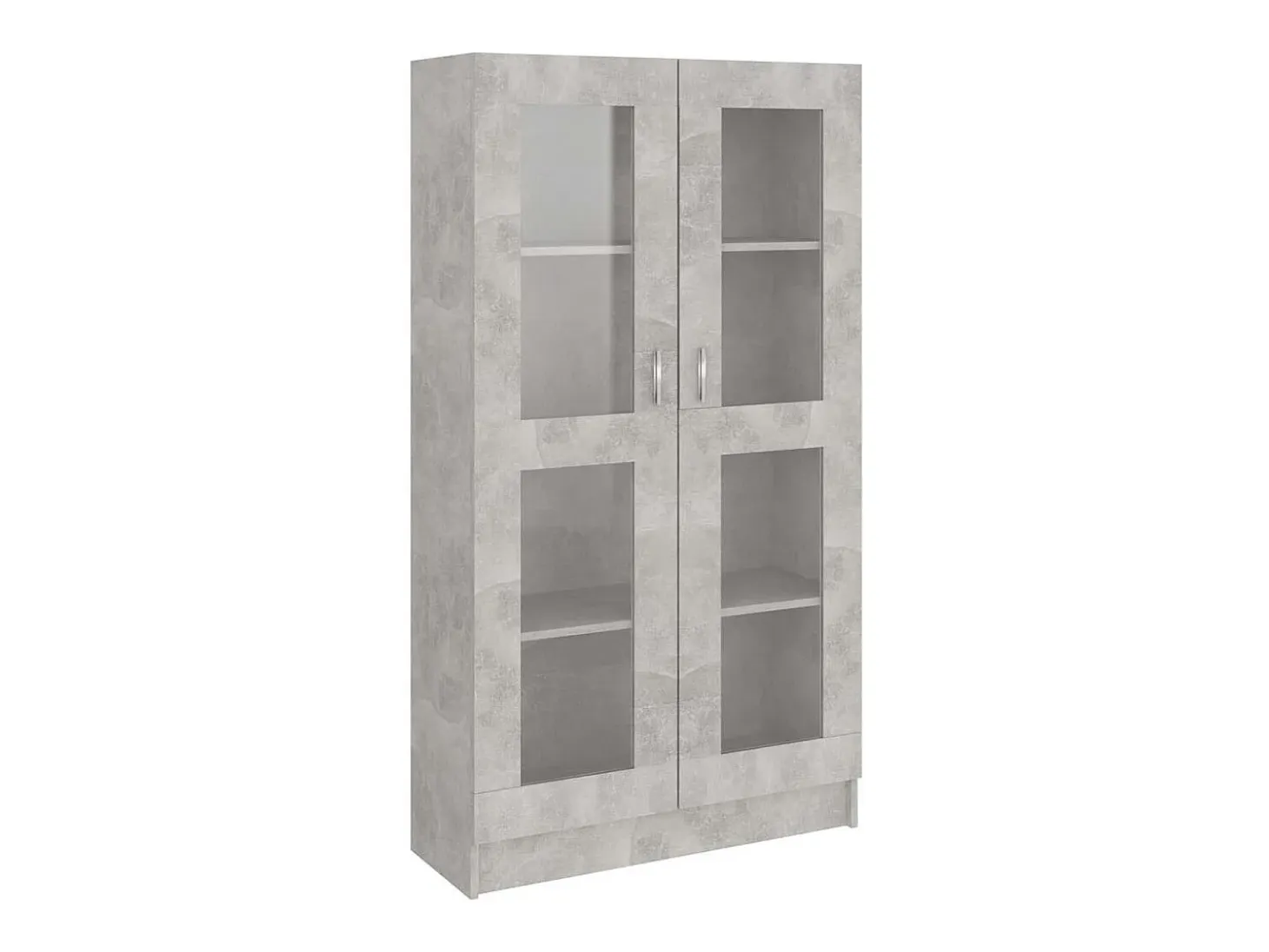 Vitrina gris hormigón 82,5x30,5x150 cm Madera de ingeniería