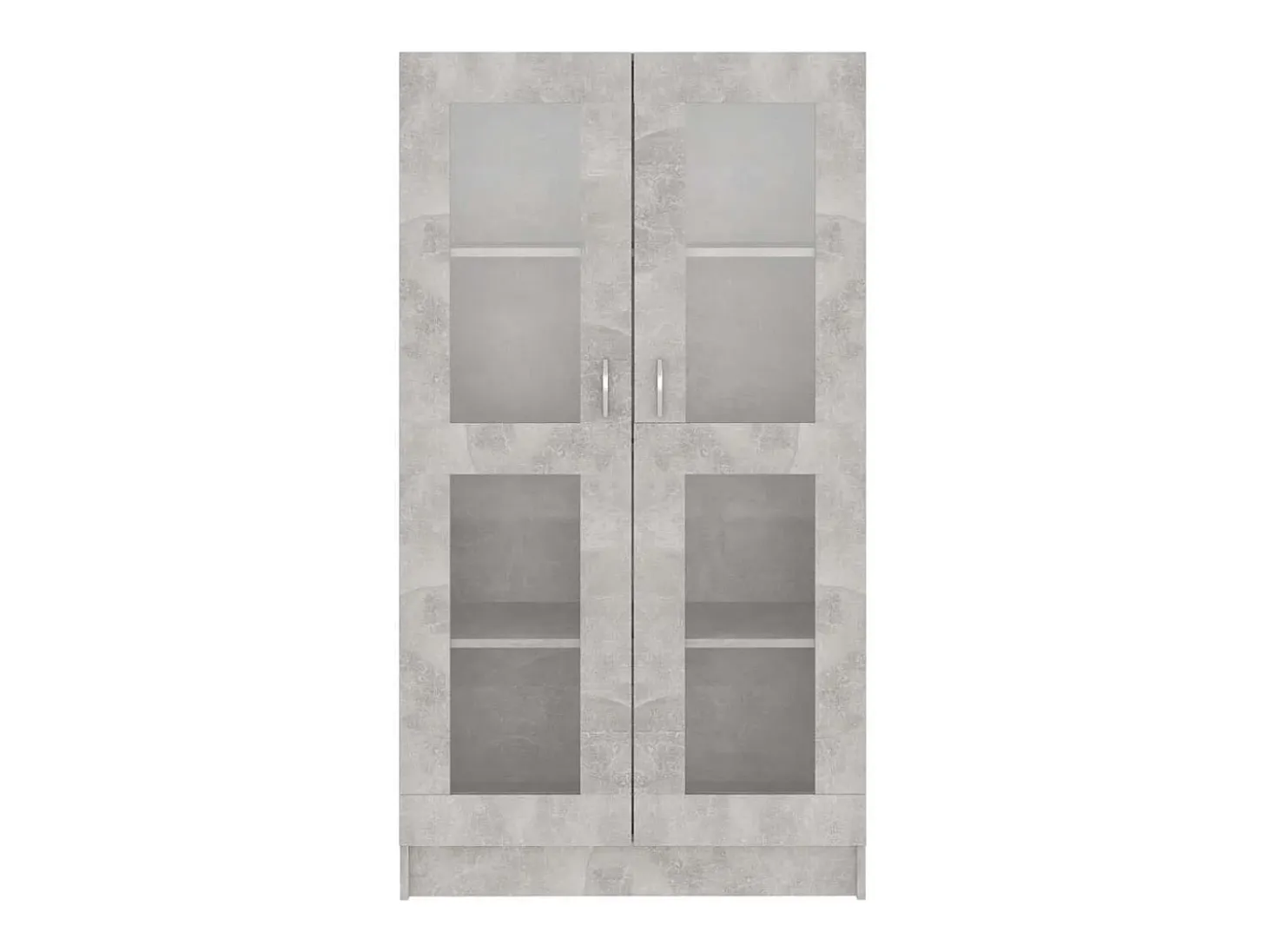 Vitrina gris hormigón 82,5x30,5x150 cm Madera de ingeniería