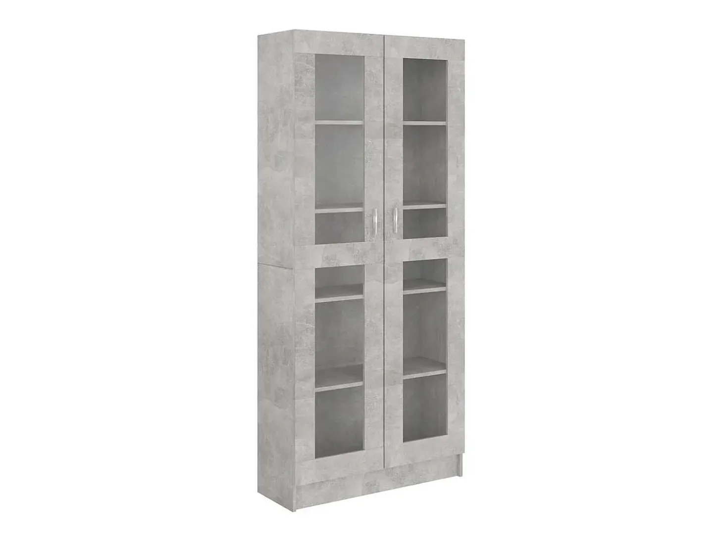 Vitrina gris hormigón 82,5x30,5x185,5 cm Madera de ingeniería