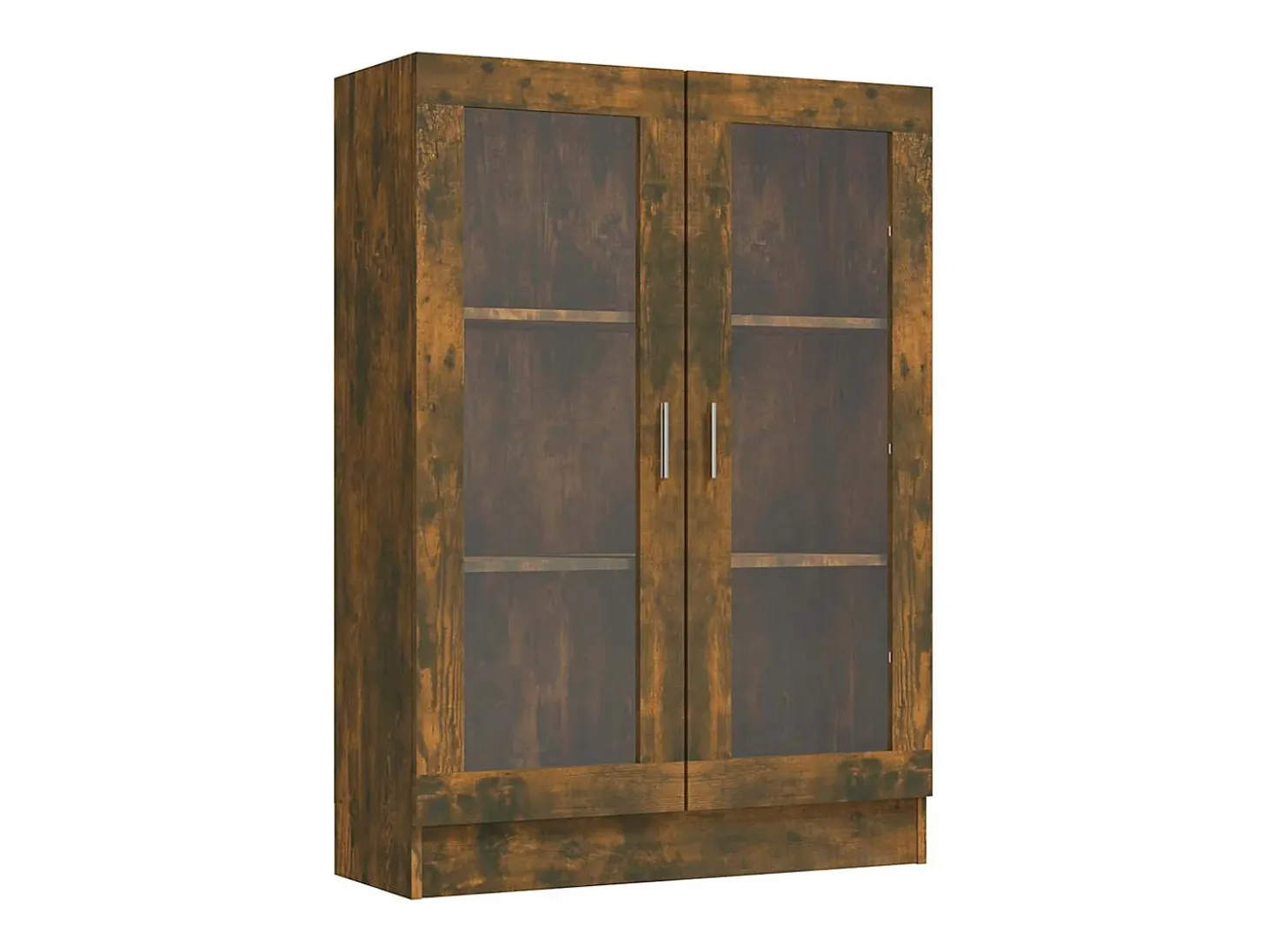 Vitrina madera contrachapada roble ahumado 82,5x30,5x115 cm