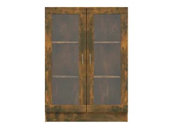 Vitrina madera contrachapada roble ahumado 82,5x30,5x115 cm