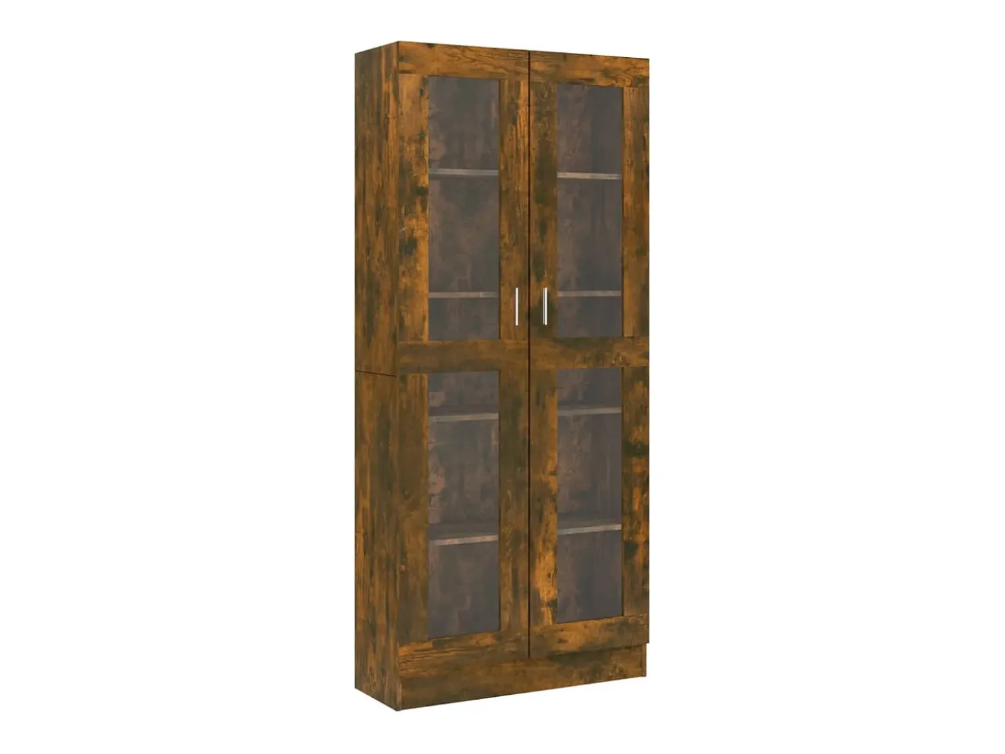 Vitrina madera contrachapada roble ahumado 82,5x30,5x185,5 cm