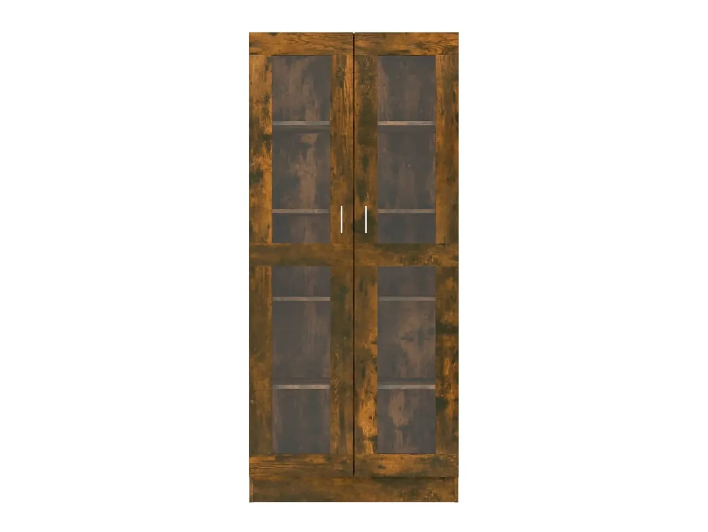 Vitrina madera contrachapada roble ahumado 82,5x30,5x185,5 cm